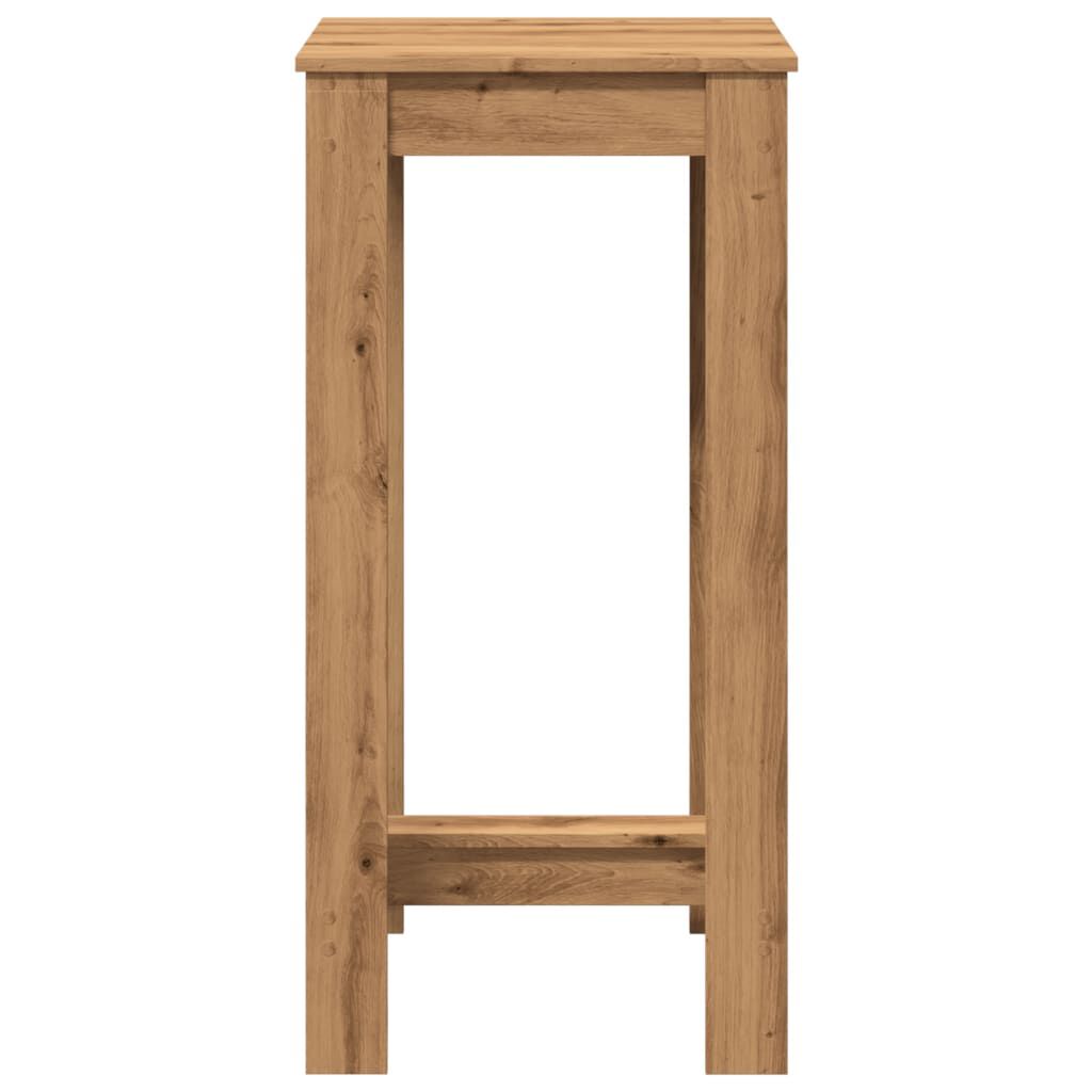 vidaXL Τραπέζι Μπαρ Αρτισιανή Δρυς 51x50x103,5 εκ. Επεξ. Ξύλο