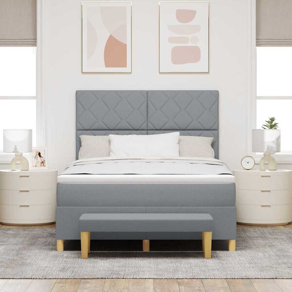 vidaXL &Kappa;&rho;&epsilon;&beta;ά&tau;&iota; &mu;&epsilon; &epsilon;&lambda;&alpha;&tau;ή&rho;&iota;&alpha; &mu;&epsilon; &sigma;&tau;&rho;ώ&mu;&alpha; &Alpha;&nu;&omicron;&iota;&chi;&tau;ό &gamma;&kappa;&rho;&iota; 160 x 200 cm ύ&phi;&alpha;&sigma;&mu;&alpha;