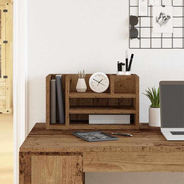 vidaXL Οργανωτής Γραφείου artisan δρυς 44.5 x 24 x 25 εκ