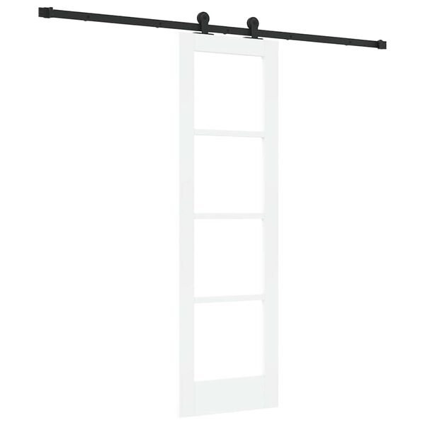 vidaXL Συρόμενη Πόρτα ORKDAL Λευκό 61 x 198.5 εκ. Ξύλο και μέταλλο