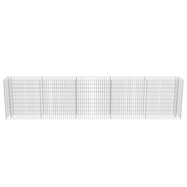 vidaXL Συρματοκιβώτιο-Γλάστρα Υπερυψωμένη 450x50x100 εκ. Γαλβ. Χάλυβας