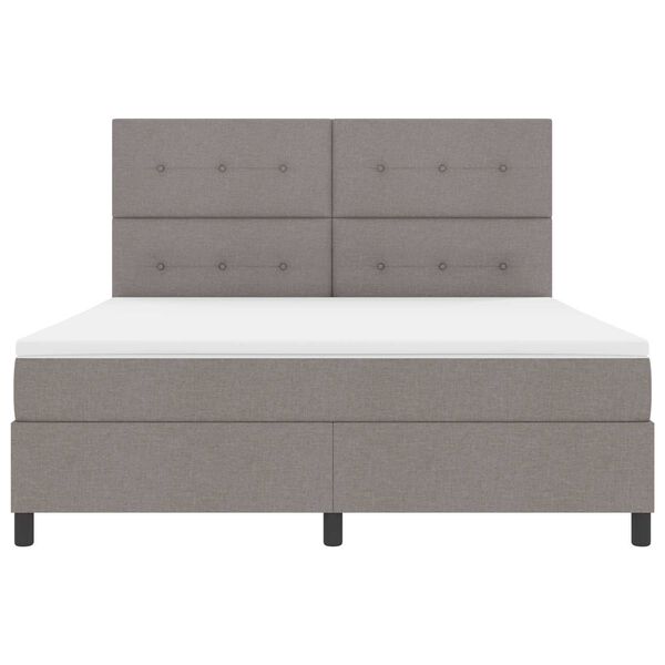 vidaXL &Kappa;&rho;&epsilon;&beta;ά&tau;&iota; &mu;&epsilon; &epsilon;&lambda;&alpha;&tau;ή&rho;&iota;&alpha; &mu;&epsilon; &sigma;&tau;&rho;ώ&mu;&alpha; &mu;&epsilon; led Taupe 180 x 200 cm ύ&phi;&alpha;&sigma;&mu;&alpha;