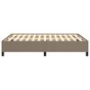 vidaXL Σκελετός Κρεβατιού Χωρίς Στρώμα Taupe 140x200 εκ. Υφασμάτινο