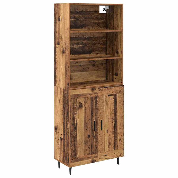 vidaXL Highboard &Pi;&alpha;&lambda;&iota;ό &Xi;ύ&lambda;&omicron; 69,5 x 34 x 180 &epsilon;&kappa;. &Sigma;ύ&nu;&theta;&epsilon;&tau;&omicron; &Xi;ύ&lambda;&omicron; &kappa;&alpha;&iota; &Gamma;&upsilon;&alpha;&lambda;ί