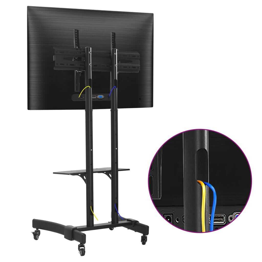 vidaXL Βάση Τηλεόρασης Δαπέδου Τροχήλατη για Plasma/LCD/LED 32"-65"