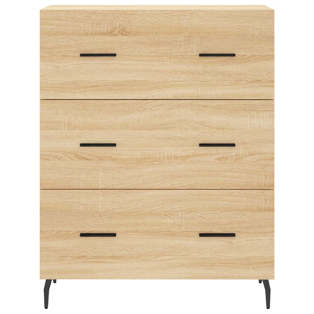 vidaXL Ντουλάπι Sonoma δρυς 69,5 x 34 x 180 εκ. από Επεξεργασμένο Ξύλο