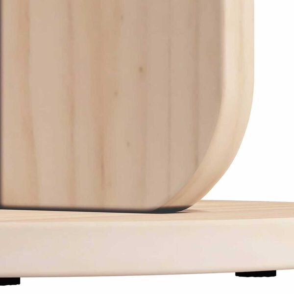 vidaXL Τραπεζάκι Πλευράς Φυσικό 39.5 x 39.5 x 53.5 εκ