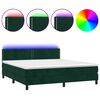 vidaXL &Kappa;&rho;&epsilon;&beta;ά&tau;&iota; Boxspring &mu;&epsilon; &Sigma;&tau;&rho;ώ&mu;&alpha; & LED &Sigma;&kappa;. &Pi;&rho;ά&sigma;&iota;&nu;&omicron; 160x200&epsilon;&kappa; &Beta;&epsilon;&lambda;&omicron;ύ&delta;&omicron;