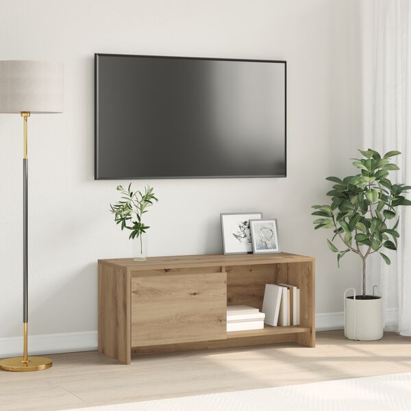 vidaXL &Sigma;&epsilon;&tau; &epsilon;&pi;ί&pi;&lambda;&omicron;&upsilon; &tau;&eta;&lambda;&epsilon;ό&rho;&alpha;&sigma;&eta;&sigmaf; &Epsilon;&pi;&iota;&tau;&omicron;ί&chi;&iota;&omicron; Artisan Oak 90 x 35 x 40 &epsilon;&kappa;.