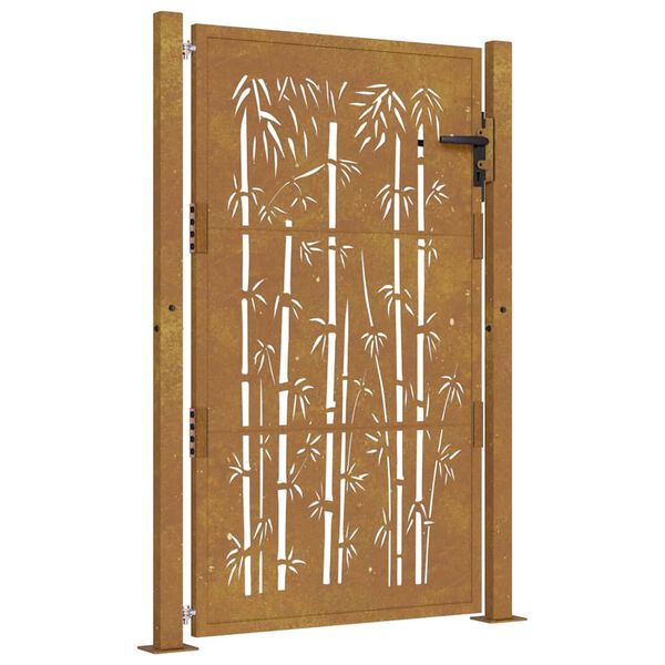 vidaXL &Pi;ό&rho;&tau;&alpha; &Kappa;ή&pi;&omicron;&upsilon; &alpha;&pi;ό &Mu;&pi;&alpha;&mu;&pi;&omicron;ύ &mu;&epsilon; &Sigma;&chi;έ&delta;&iota;&omicron; &alpha;&pi;ό &Alpha;&tau;&sigma;ά&lambda;&iota; Corten 100x150 &epsilon;&kappa;.