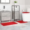 vidaXL Σετ Μάτ Μπάνιου Αντιολισθητικό 3 pcs Κόκκινο 50 x 50 cm PP