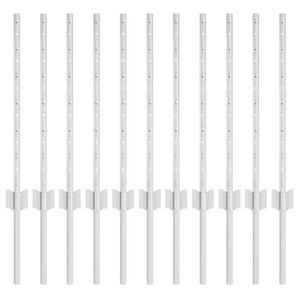 vidaXL &Sigma;&tau;ύ&lambda;&omicron;&sigmaf; &Pi;&epsilon;&rho;&iota;&phi;&rho;ά&xi;&epsilon;&omega;&nu; 11 pcs &Alpha;&sigma;&eta;&mu;ί 60 cm &Alpha;&tau;&sigma;ά&lambda;&iota;