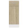 vidaXL Ντουλάπι με Συρτάρια "Lyon" σε Χρώμα Sonoma Δρυς 30x46x81,5 εκ. από Τεχνητό Ξύλο
