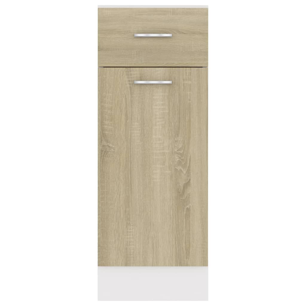 vidaXL Ντουλάπι με Συρτάρι Lyon Sonoma Δρυς 30x46x81,5 εκ. Επεξ. Ξύλο