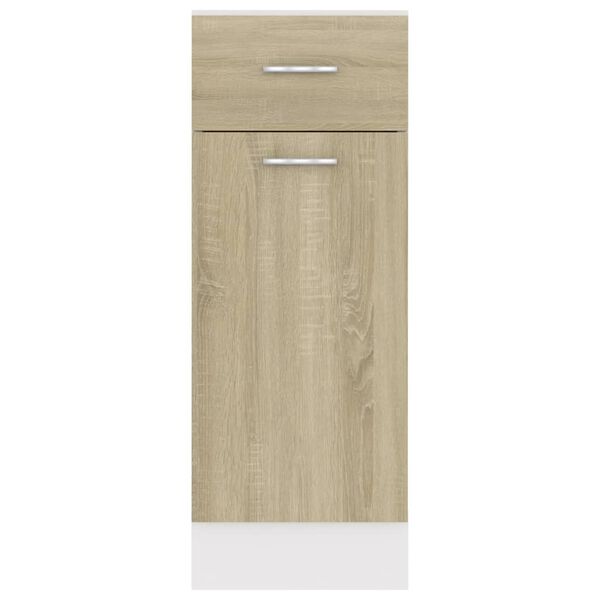 vidaXL Ντουλάπι με Συρτάρι Lyon Sonoma Δρυς 30x46x81,5 εκ. Επεξ. Ξύλο