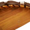 vidaXL Ξαπλώστρα 2 pcs Καφέ 60 x 154 x 74εκ Μασίφ ξύλο ακακίας