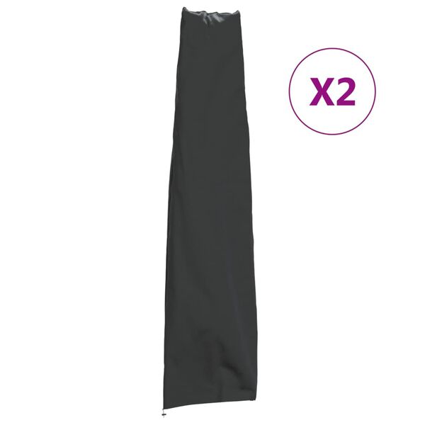 vidaXL Καλύμματα Ομπρέλας Κήπου 2 τεμ. 190x50/30 εκ Ύφασμα Oxford 420D