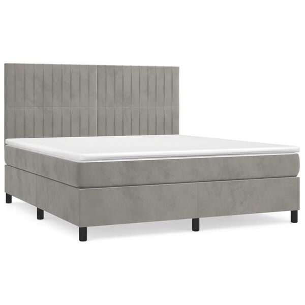 vidaXL &Kappa;&rho;&epsilon;&beta;ά&tau;&iota; Boxspring &mu;&epsilon; &Sigma;&tau;&rho;ώ&mu;&alpha; &Alpha;&nu;&omicron;&iota;&chi;&tau;ό &Gamma;&kappa;&rho;&iota; 140x200 &epsilon;&kappa;. &Beta;&epsilon;&lambda;&omicron;ύ&delta;&iota;&nu;&omicron;