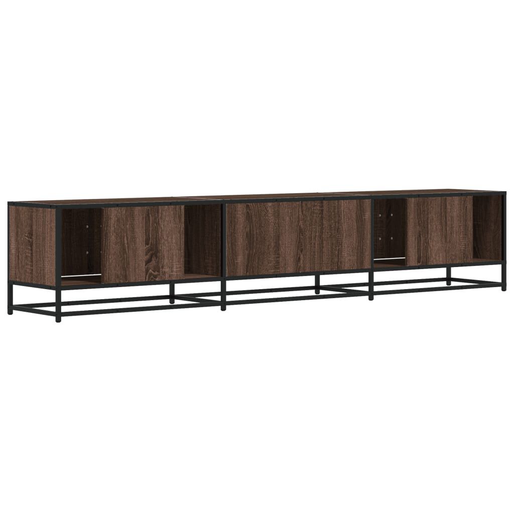 vidaXL Έπιπλο Τηλεόρασης Καφέ Δρυς 210x35x41 εκ. Επεξεργασμένο Ξύλο