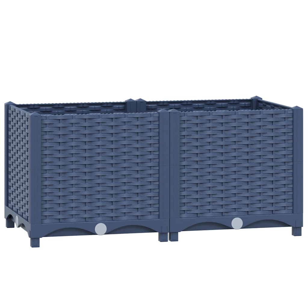 vidaXL Ζαρντινιέρα 80 x 40 x 38 εκ. από Πολυπροπυλένιο