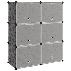 vidaXL Παπουτσοθήκη Μαύρη 84,5 x 31 x 93,5 εκ. από Πολυπροπυλένιο