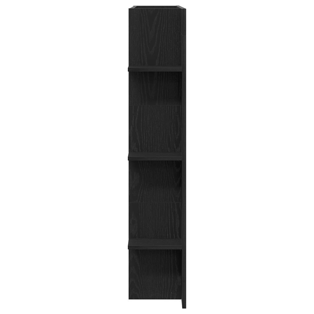 vidaXL Κονσόλα Τηλεόρασης Τοίχου Μαύρο Δρυς 152x22x113 εκ.