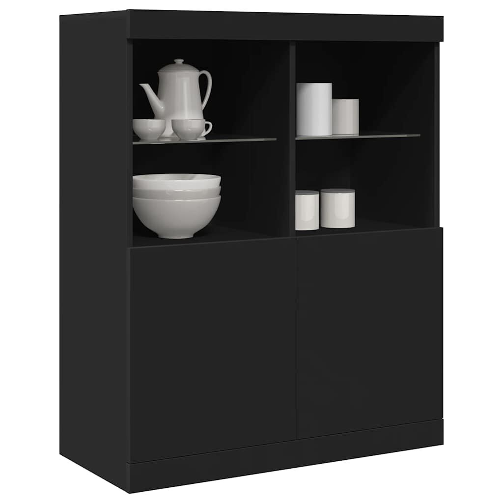 vidaXL Ντουλάπι Μαύρο 81x37x100 εκ. από Επεξεργασμένο Ξύλο