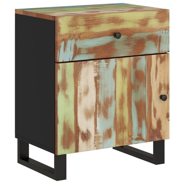 vidaXL Κομοδίνο 50 x 33 x 60 εκ. Μασίφ Ανακυκλωμένο Ξύλο & Επεξ. Ξύλο