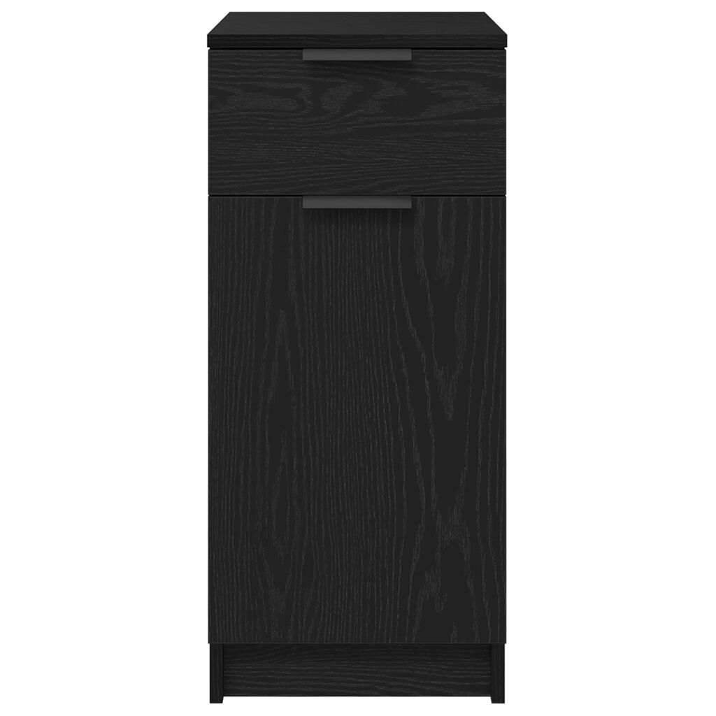 vidaXL Γραφείο Ντουλάπι σε Μαύρη Βελανιδιά - 33x50x75 εκ. - Φτιαγμένο από Επεξεργασμένο Ξύλο