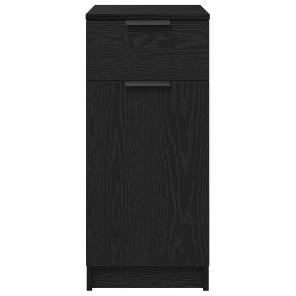 vidaXL Γραφείο Ντουλάπι σε Μαύρη Βελανιδιά - 33x50x75 εκ. - Φτιαγμένο από Επεξεργασμένο Ξύλο