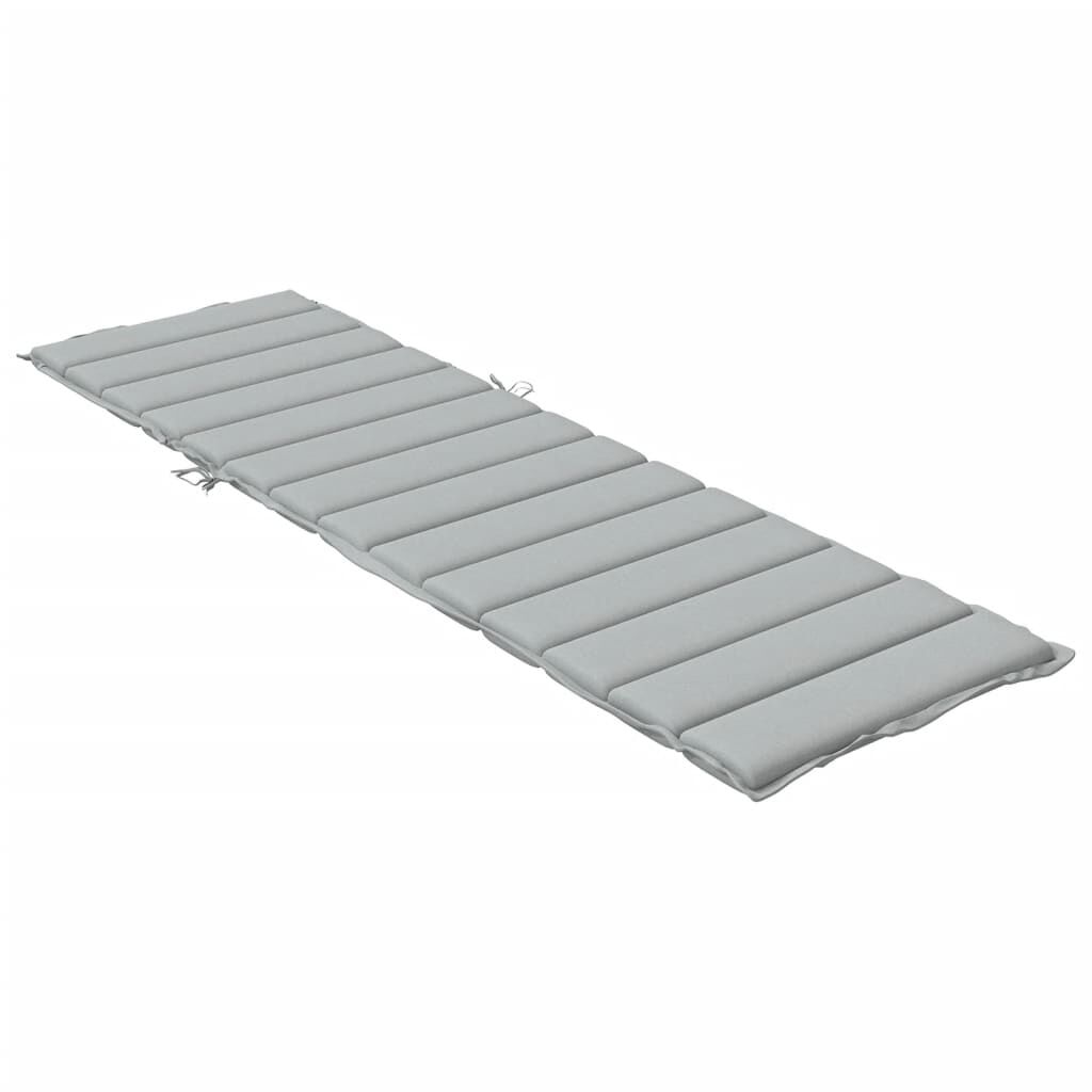 vidaXL Μαξιλάρι Ξαπλώστρας Ανοιχτό Γκρι 200x50x4 εκ. Ύφασμα