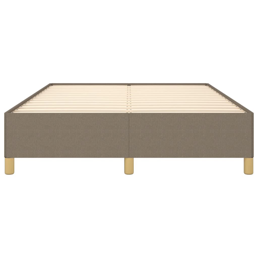 vidaXL Σκελετός Κρεβατιού Χωρίς Στρώμα Taupe 140x190 εκ. Υφασμάτινο