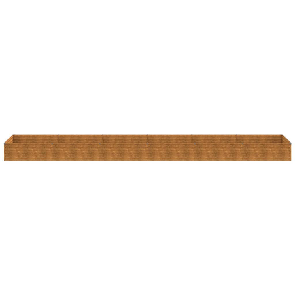 vidaXL Ζαρντινιέρα 579 x 100 x 36 εκ. από Ατσάλι Σκληρυθέν στον Αέρα