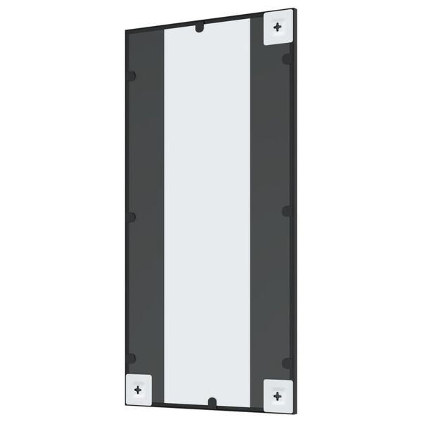 vidaXL Καθρέφτης Ορθογώνιος Μαύρος 40 x 80 εκ. από Σίδερο