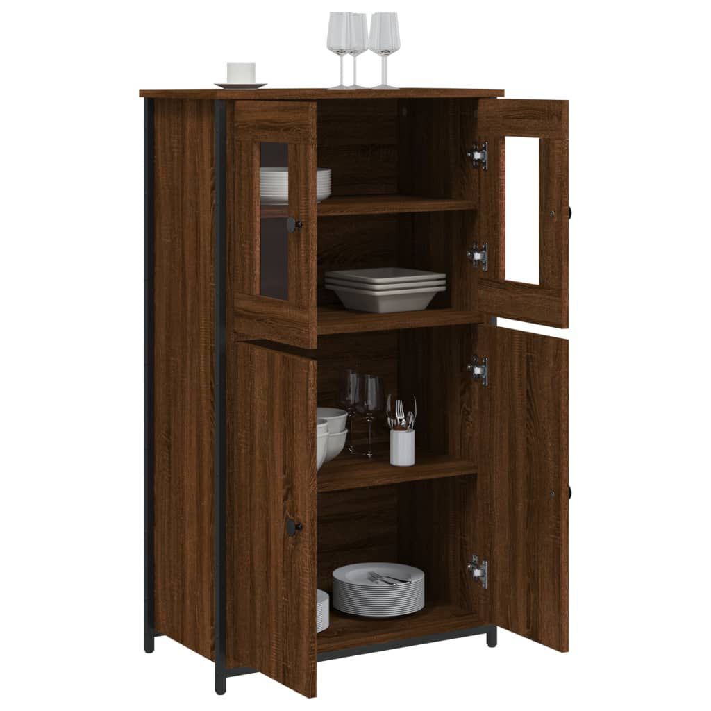 vidaXL Ντουλάπι Καφέ Δρυς 62x32x106,5 εκ. από Επεξεργασμένο Ξύλο