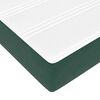 vidaXL Κρεβάτι box spring με στρώμα Σκούρο Πράσινο 200 x 200 cm
