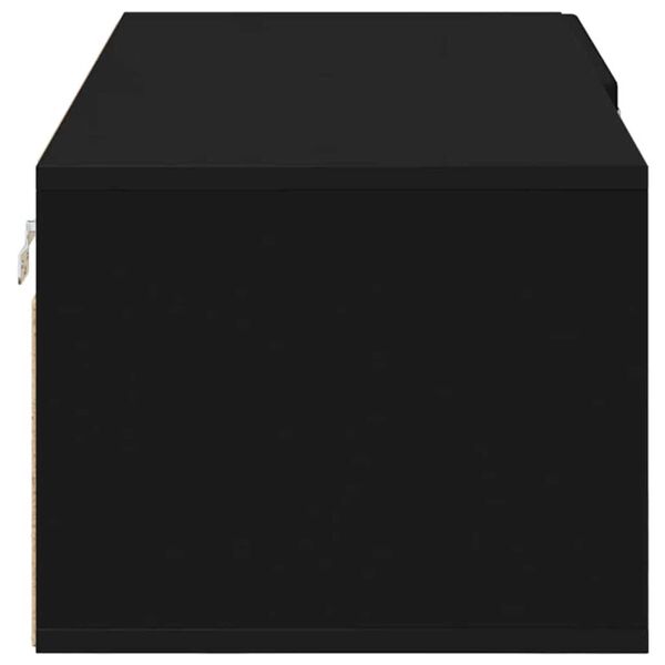 vidaXL Ντουλάπι TV με ράφι Μαύρο 100.5 x 39 x 30 εκ Επεξεργασμένο ξύλο