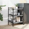 vidaXL Τρόλεϊ Κουζίνας Sonoma Γκρι 50x35x75,5 εκ. Επεξεργασμένο Ξύλο