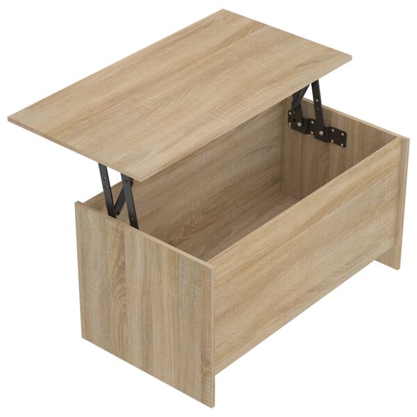 vidaXL Τραπεζάκι Σαλονιού Sonoma Δρυς 102x55,5x52,5 εκ. Επεξεργ. Ξύλο