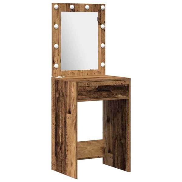 vidaXL Τραπέζι περιποίησης με συρτάρι 2 pcs Καφέ 50 x 41 x 135 εκ