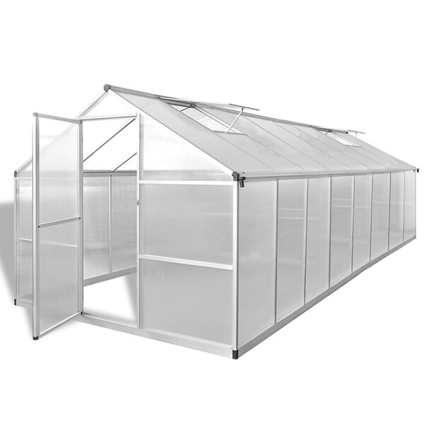 vidaXL Θερμοκήπιο 481 x 250 x 195 εκ. 23,44 μ³ Αλουμινίου