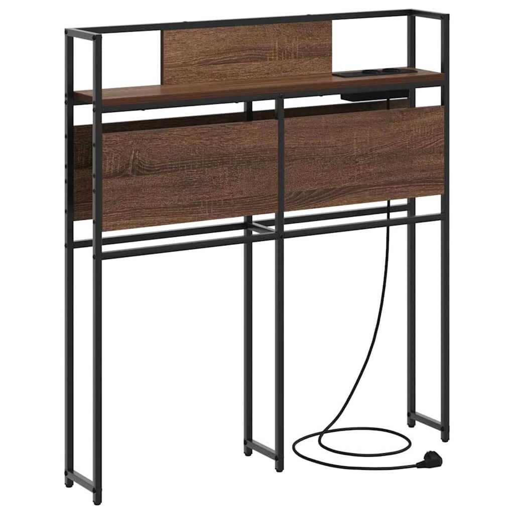 vidaXL Κεφαλάρι Αποθήκης Καφέ δρυς 75 cm Επεξεργασμένο ξύλο