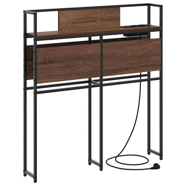 vidaXL Κεφαλάρι Αποθήκης Καφέ δρυς 75 cm Επεξεργασμένο ξύλο