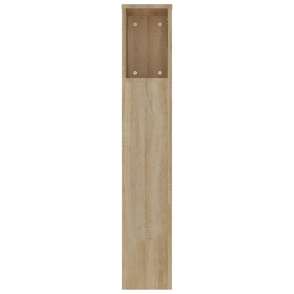 vidaXL Κεφαλάρι Με Αποθηκευτικό Χώρο Sonoma Δρυς 220x18,5x104,5 εκ.