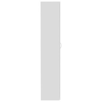 vidaXL Ντουλάπα Λευκή 80 x 35,5 x 180 εκ. από Μοριοσανίδα