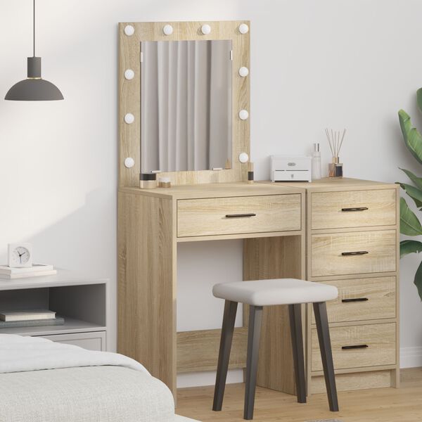 vidaXL Κομοδίνο Sonoma Δρυς 50 x 41 x 135 εκ Επεξεργασμένο ξύλο