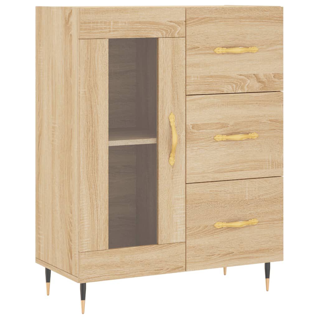 vidaXL Ντουλάπι Sonoma δρυς 69,5 x 34 x 180 εκ. από Επεξεργασμένο Ξύλο