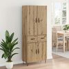 vidaXL Highboard 2 pcs Artisan Oak &Mu;&eta;&chi;&alpha;&nu;&iota;&kappa;ή &xi;&upsilon;&lambda;&epsilon;ί&alpha; &kappa;&alpha;&iota; &gamma;&upsilon;&alpha;&lambda;ί