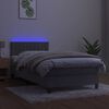 vidaXL &Kappa;&rho;&epsilon;&beta;ά&tau;&iota; Boxspring &mu;&epsilon; &Sigma;&tau;&rho;ώ&mu;&alpha; & LED &Alpha;&nu;.&Gamma;&kappa;&rho;&iota; 80x200 &epsilon;&kappa;. &Beta;&epsilon;&lambda;&omicron;ύ&delta;&iota;&nu;&omicron;