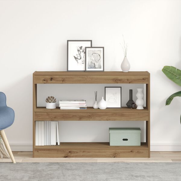 vidaXL Βιβλιοθήκη artisan δρυς 100 x 30 x 72 εκ Επεξεργασμένο ξύλο